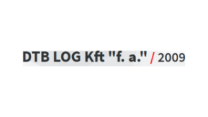 DTB log kft